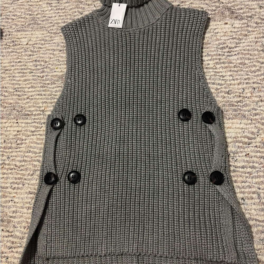 Zara Gray Knit Sweater